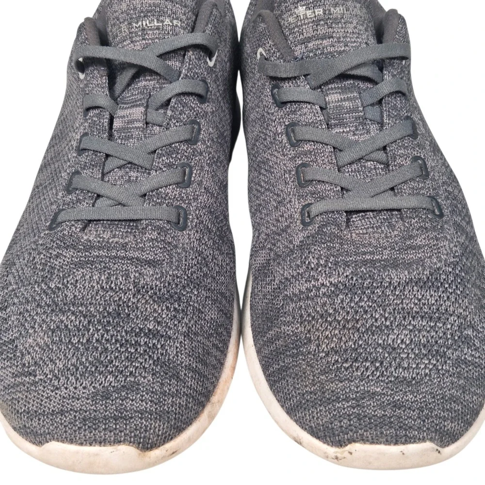 Peter Millar Apollo Knit Sneaker Mens 12 Gray Lace Up Low Top Walking Shoes‎